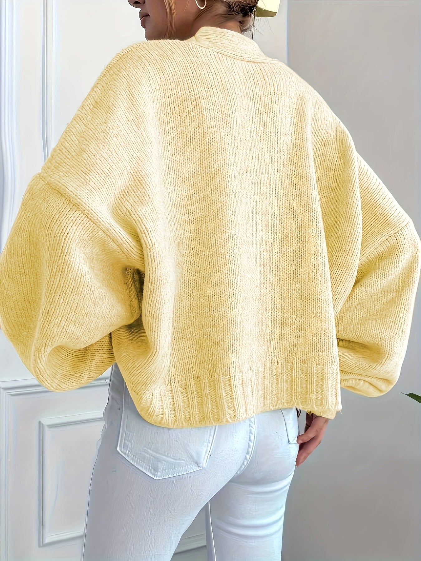Cozy Knit Button Cardigan | Oversized Fit
