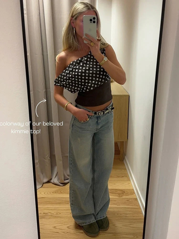 Polka Dot Crop Top
