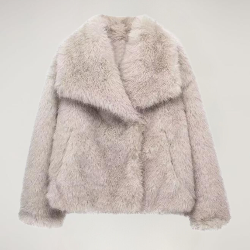VelvetFur Luxe Coat | Elegant Warmth