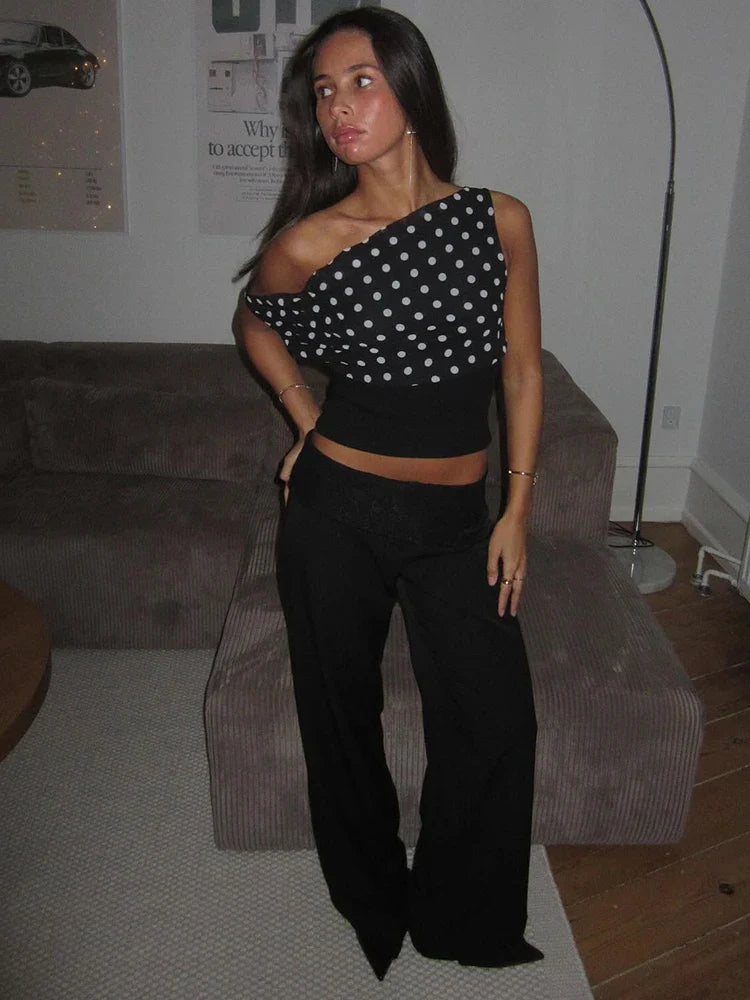 Polka Dot Crop Top