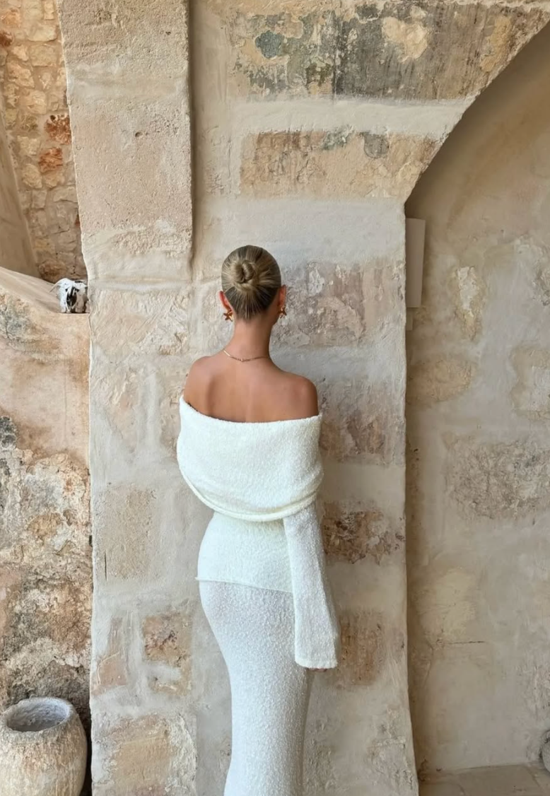 Celeste | Off-Shoulder Textured Set